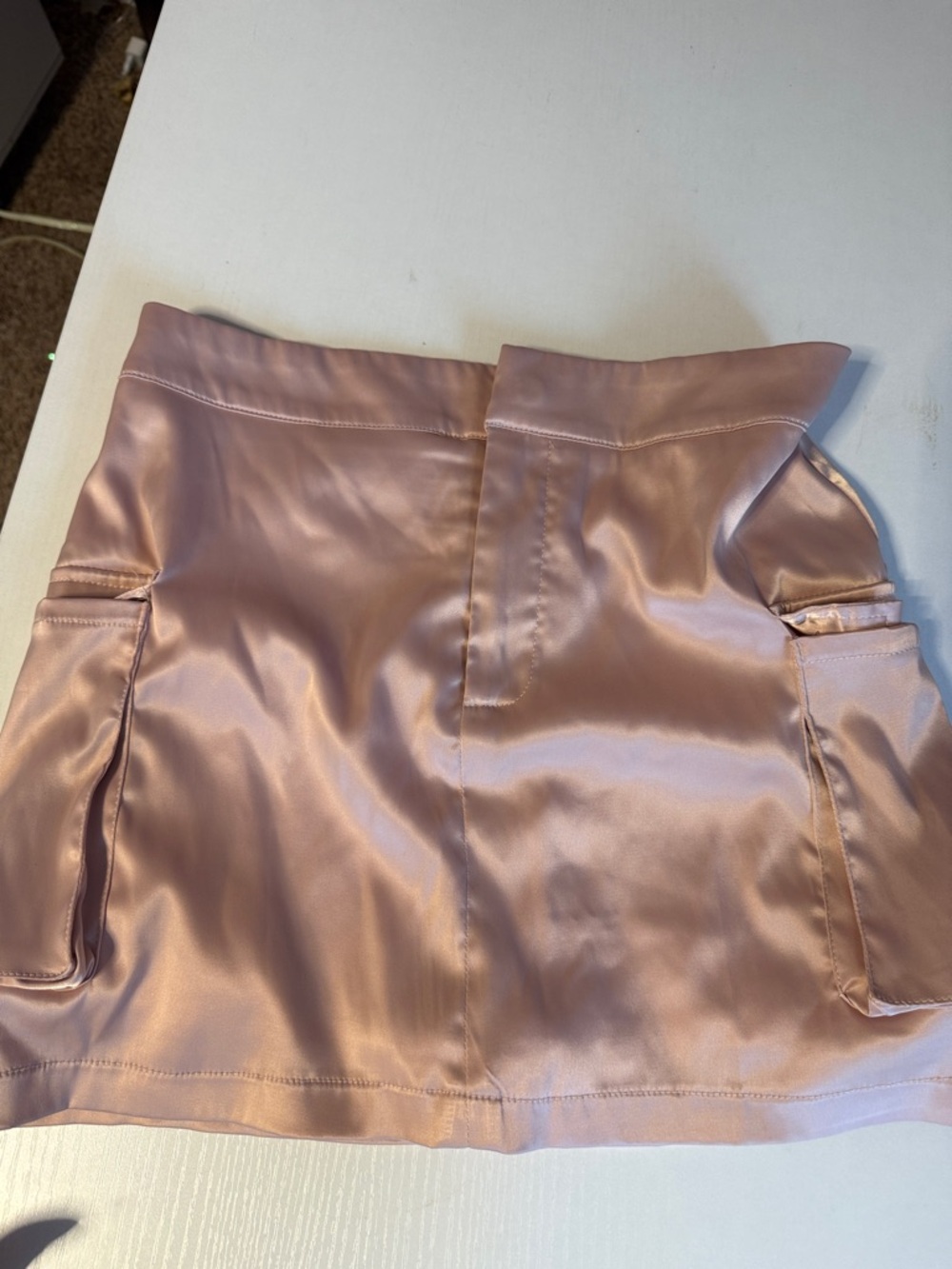 Windsor Satin Pink Mini Skirt